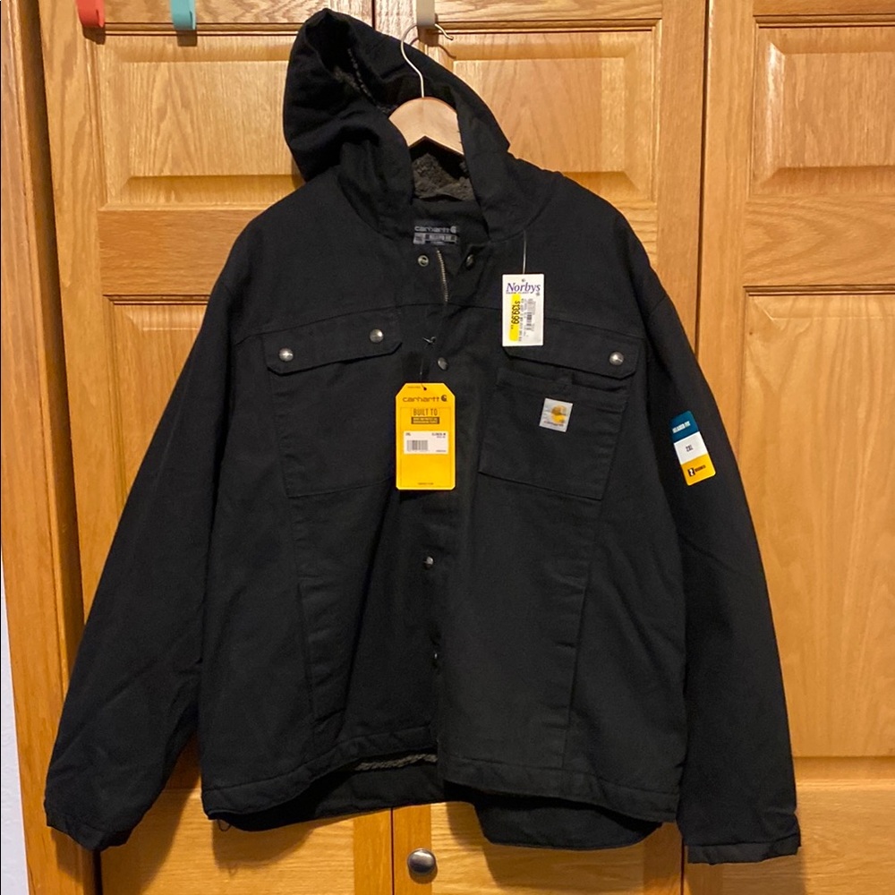 Carhartt Duck Washed Relaxed fit New men’s coat Sherpa Lined Utility jacket